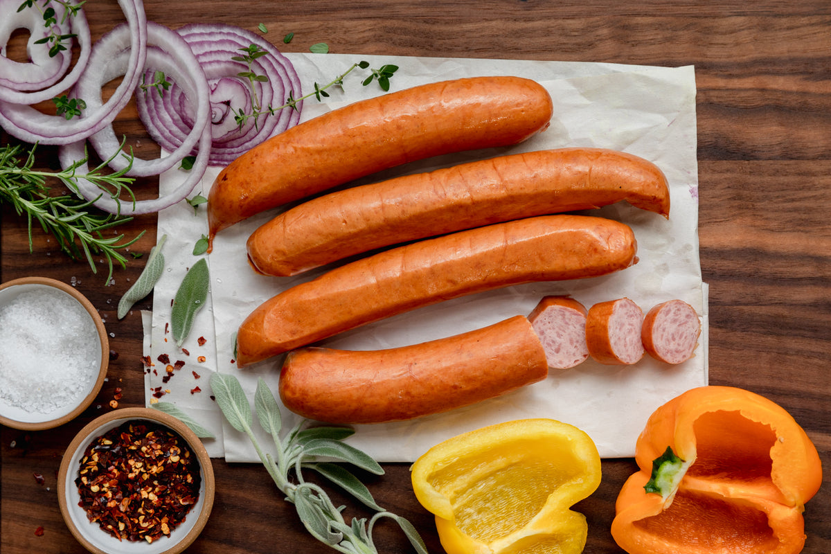 Smoked Pork Kielbasa – Hidden Creek Farm