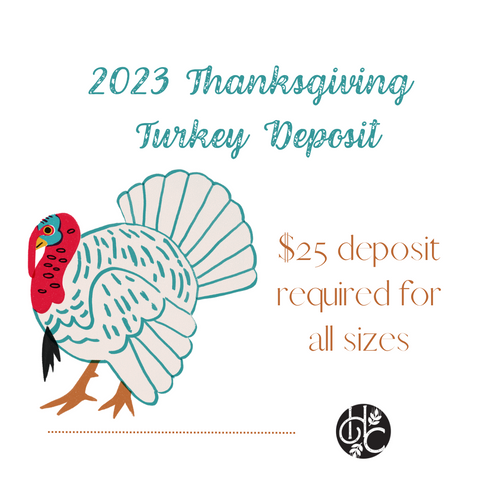 2023 Thanksgiving Turkey Deposit