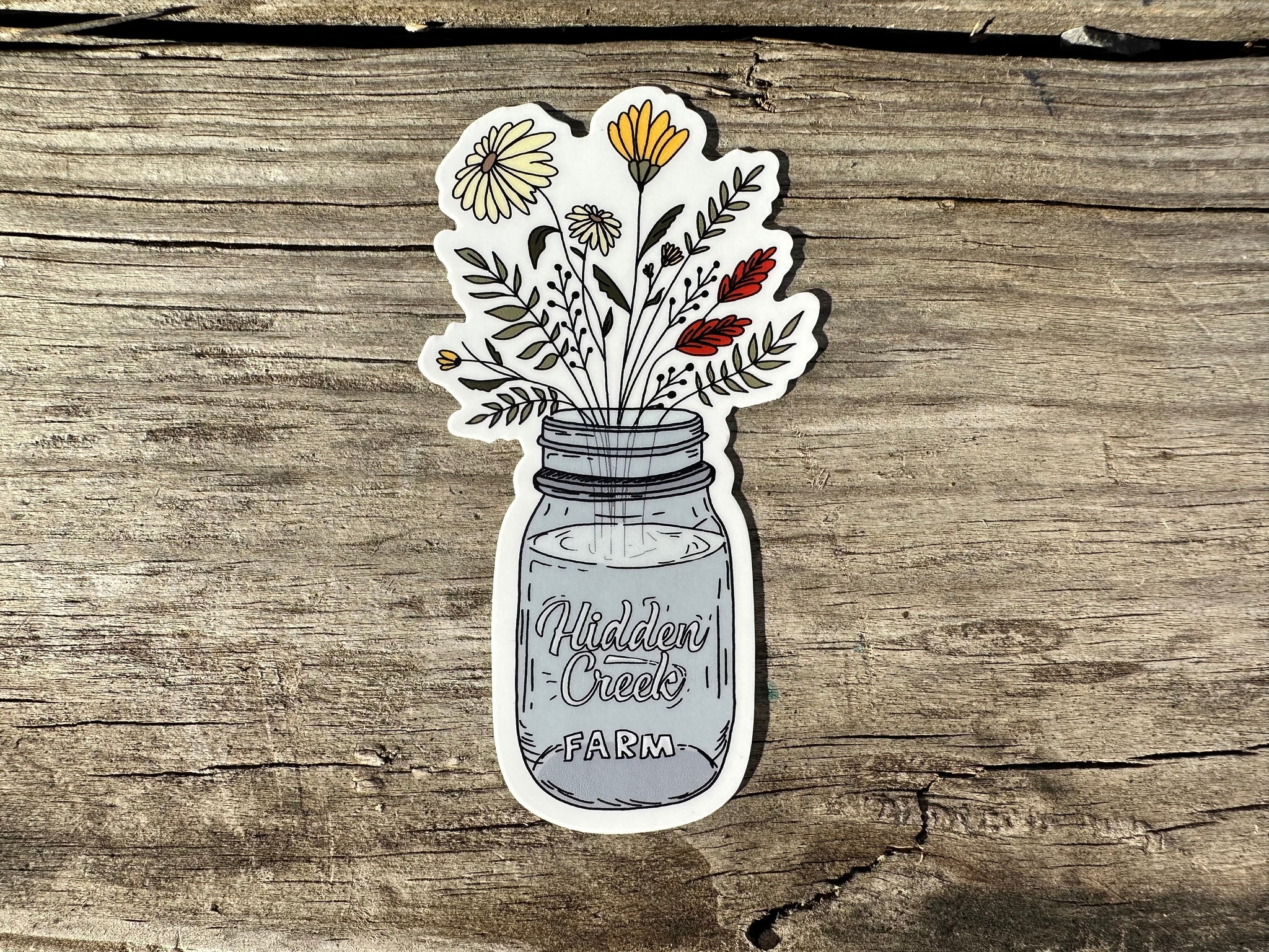Flower Jar Sticker
