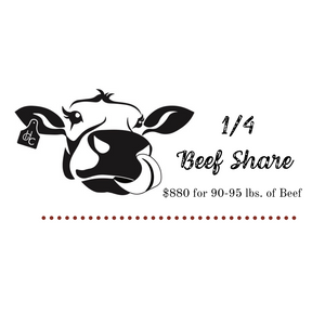 1/4 Beef Share - 50% Deposit